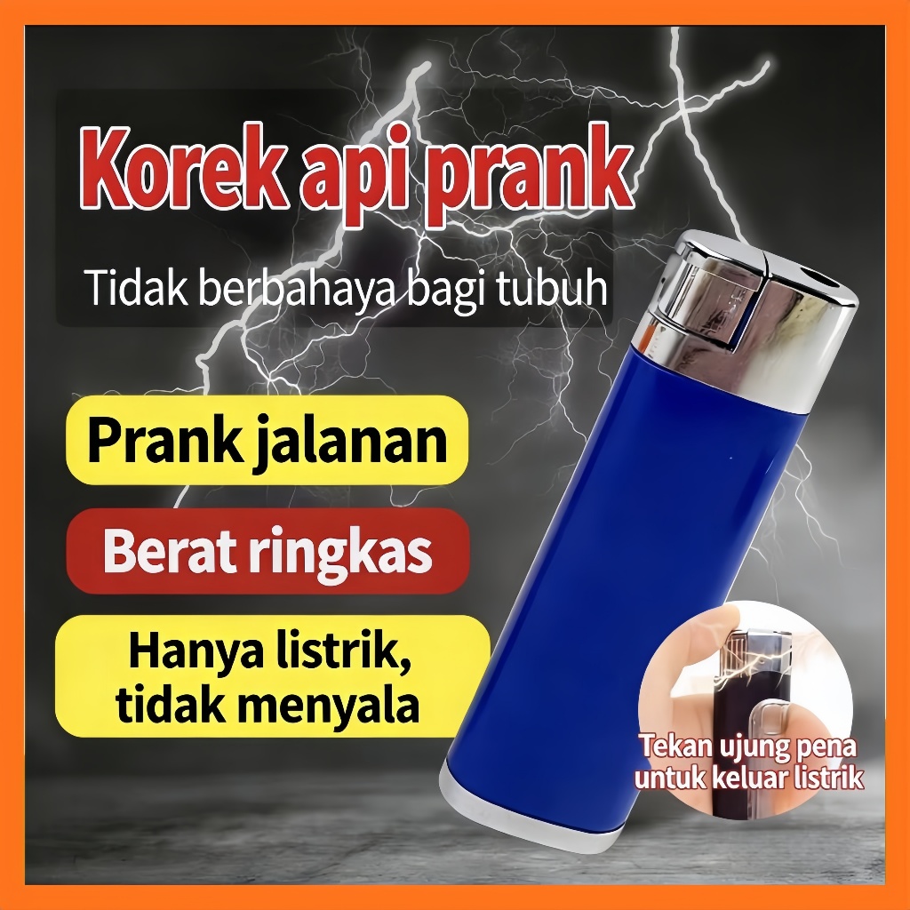 Mainan Korek Api Prank Listrik Kejut Listrik Lelucon Teman Family Sahabat Bahan Plastik Hbiuran/Main
