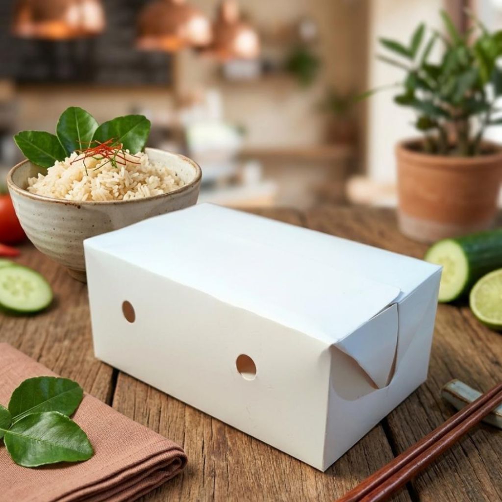 (25-50 Pcs) Lunch Box Unik / Box Nasi / Box Mie Jebew / Kotak Nasi / Wadah Nasi Ayam / Kemasan Take 