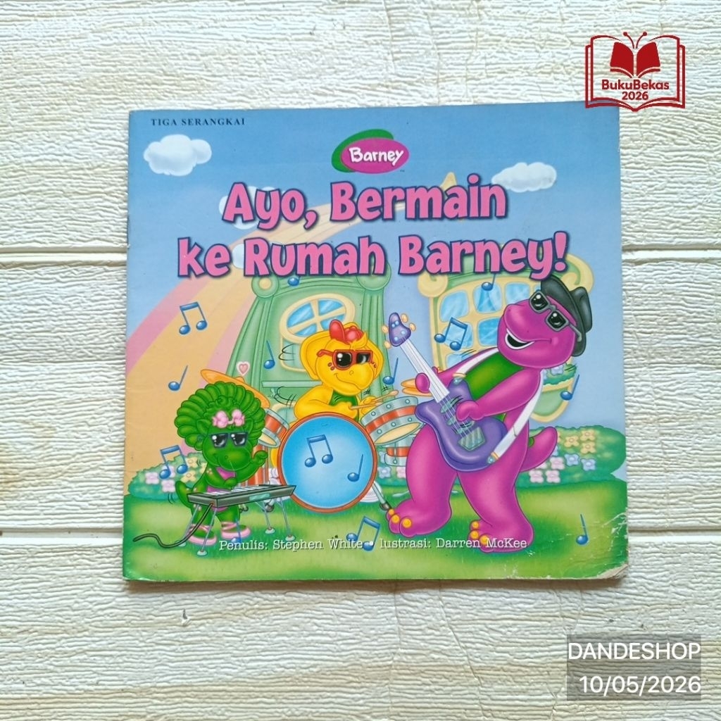 Barney Ayo Bermain Ke Rumah Barney  - Buku Cerita Anak Bekas Preloved