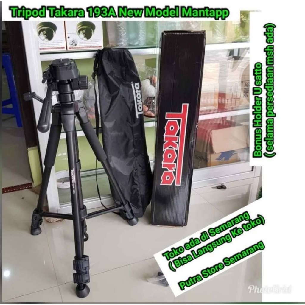 Tripod Takara 193A New Model Tripod Takara Tripod Hp Tripod Kamera DSLR Besar