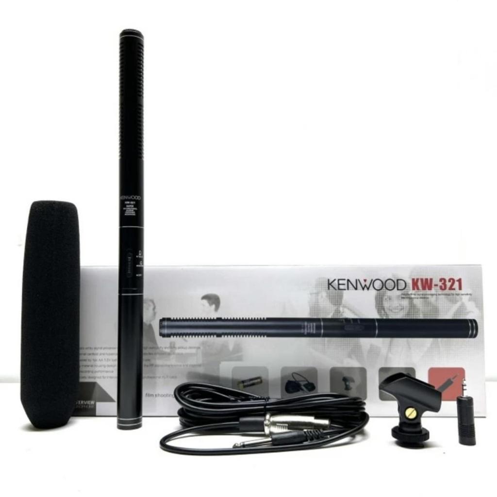 Mic Kabel Kenwood KW 321 Condenser kondensor Telescopic Shotgun Paduan suara Mic HEAD room