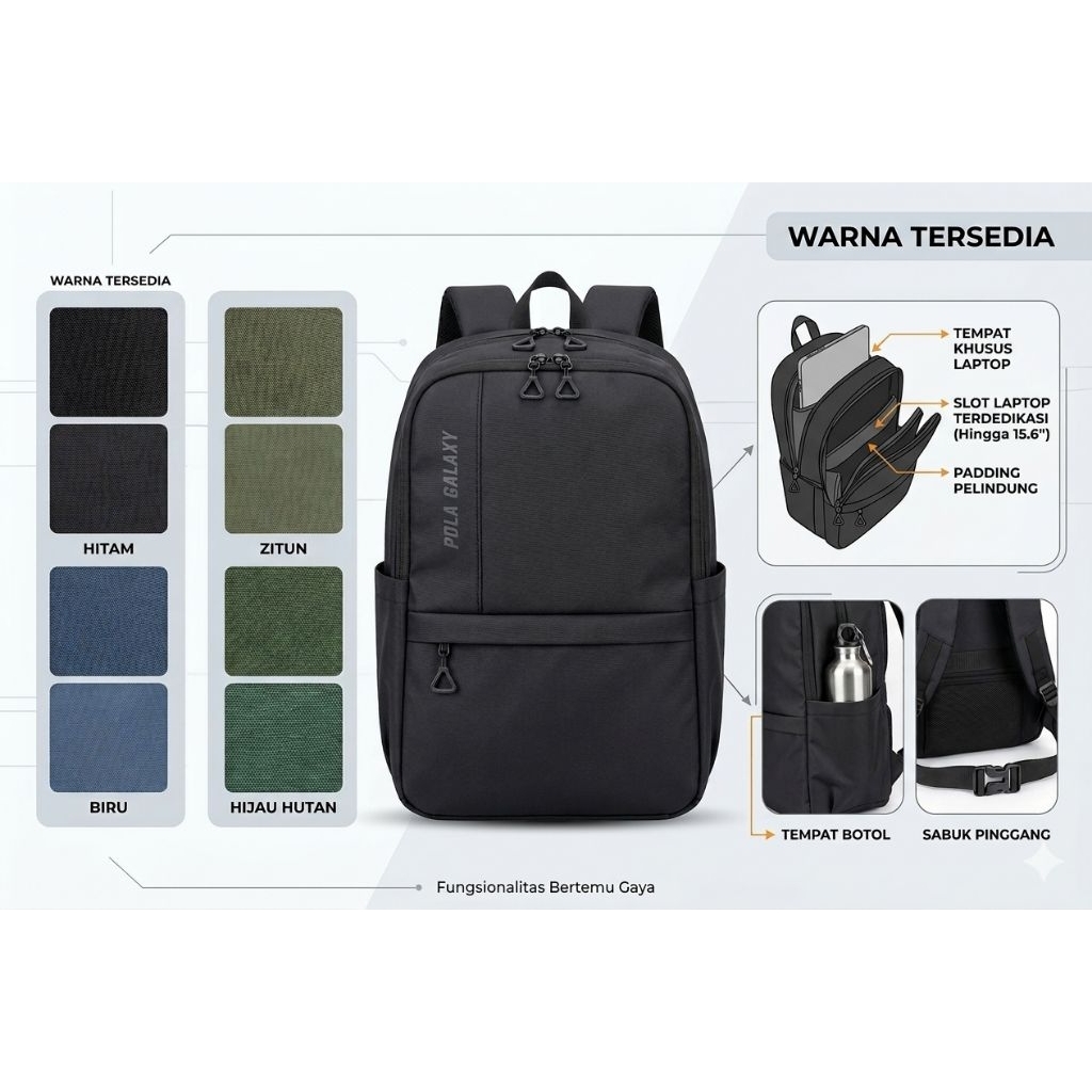 Tas Sekolah Pola Galaxy