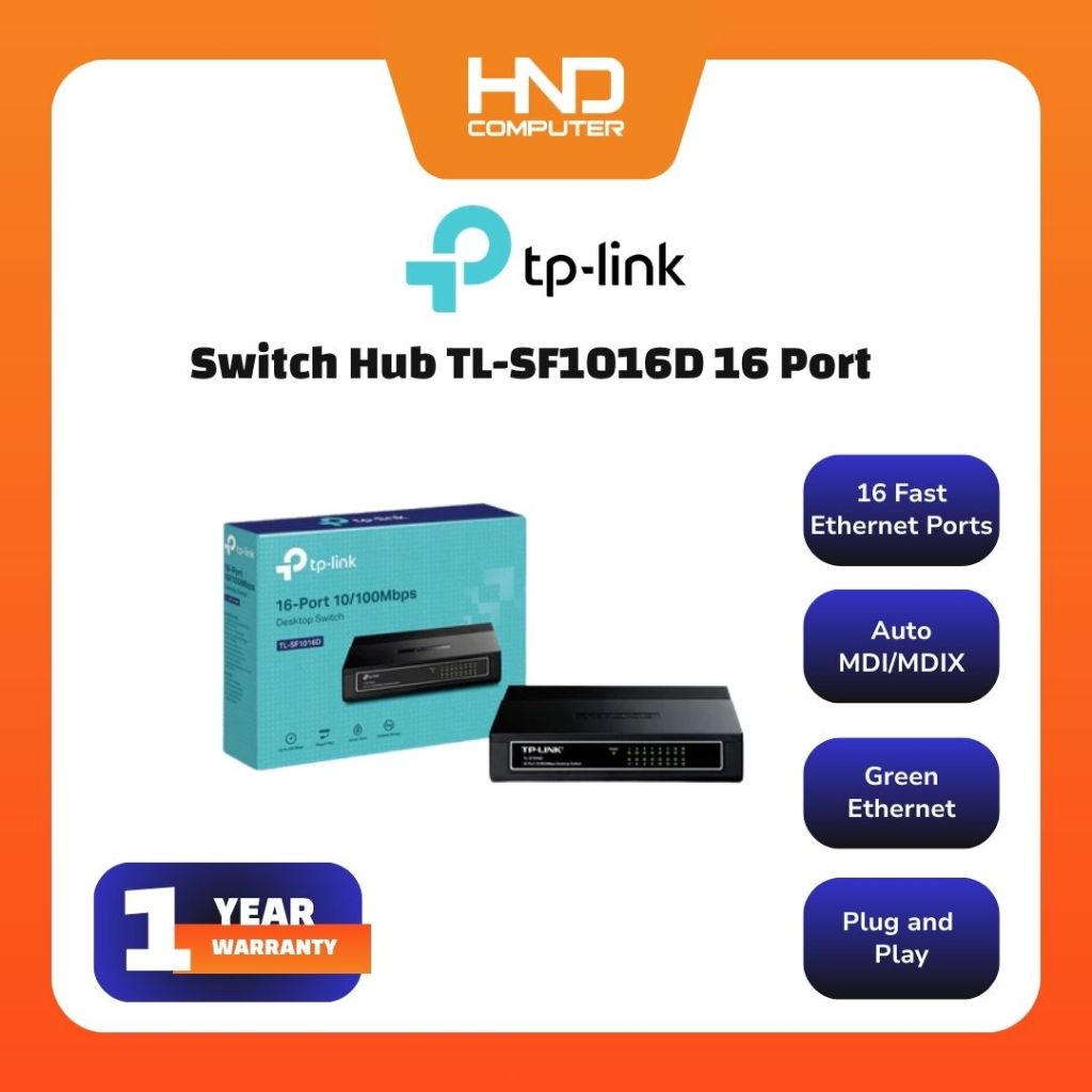 TP-Link TL-SF1016D Switch Hub 16 Port