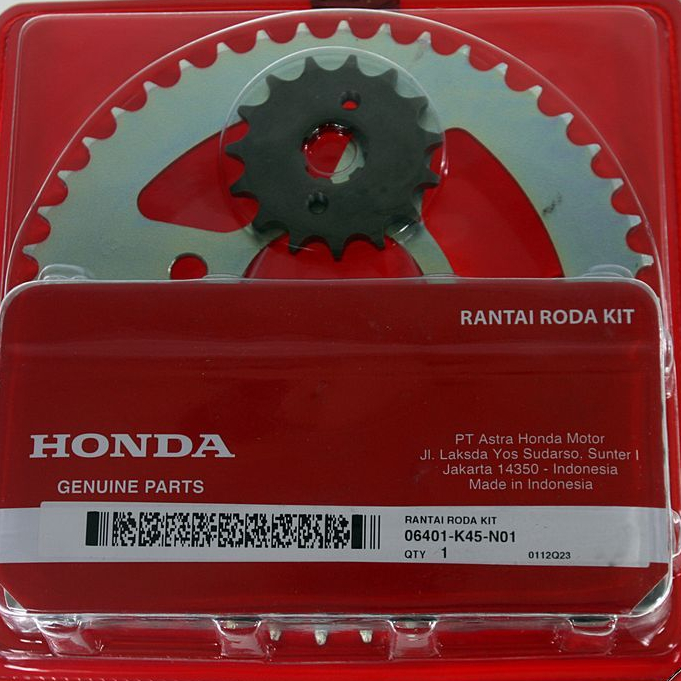 06401K45N01 Drive Chain Kit Gear Set, Drive Chain Kit Honda CB CBR 150 StreetFire 06401-K45-N01