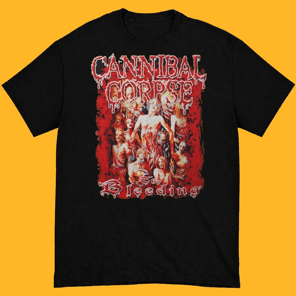 Kaos Band CANNIBAL CORPSE The Bleeding Vintage Retro - T-Shirt Reguler & Boxy Unisex Baju band Merch