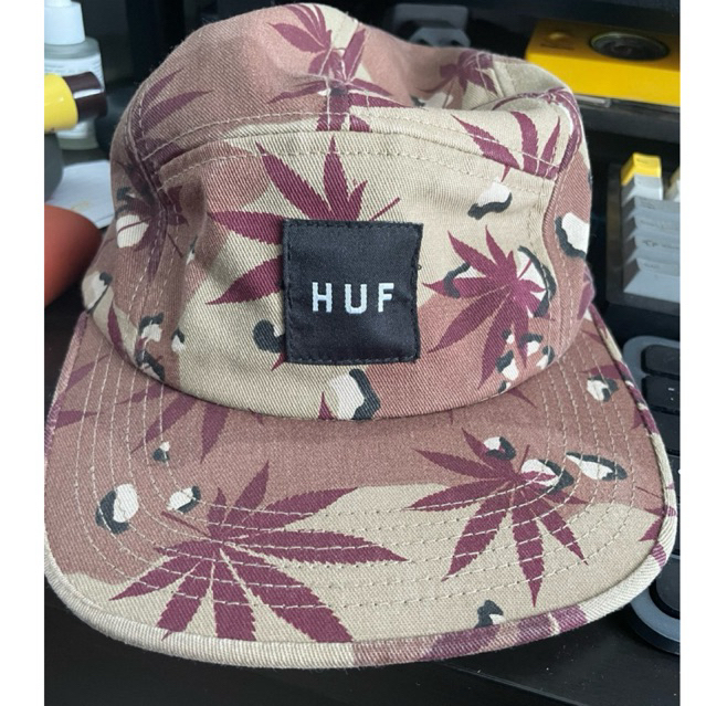 Topi HUF 5 panel cap Plantlife Desert Camo