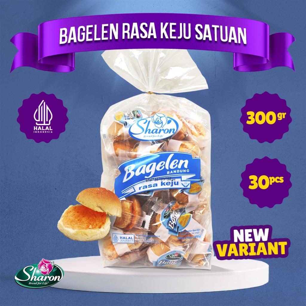 Sharon Bakery Bagelen Isi 30 Rasa Keju 300gr - Satuan