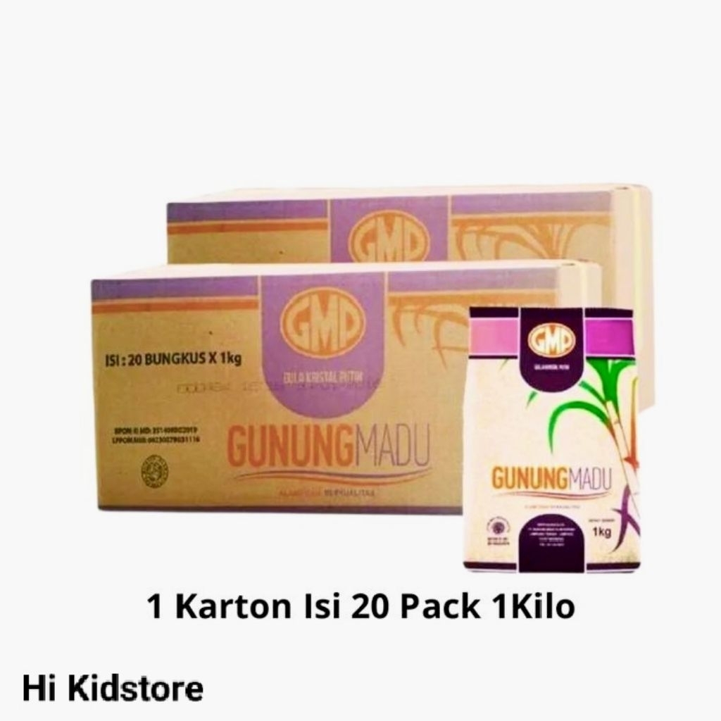 Gula Pasir GMP 20kg - 1 Dus