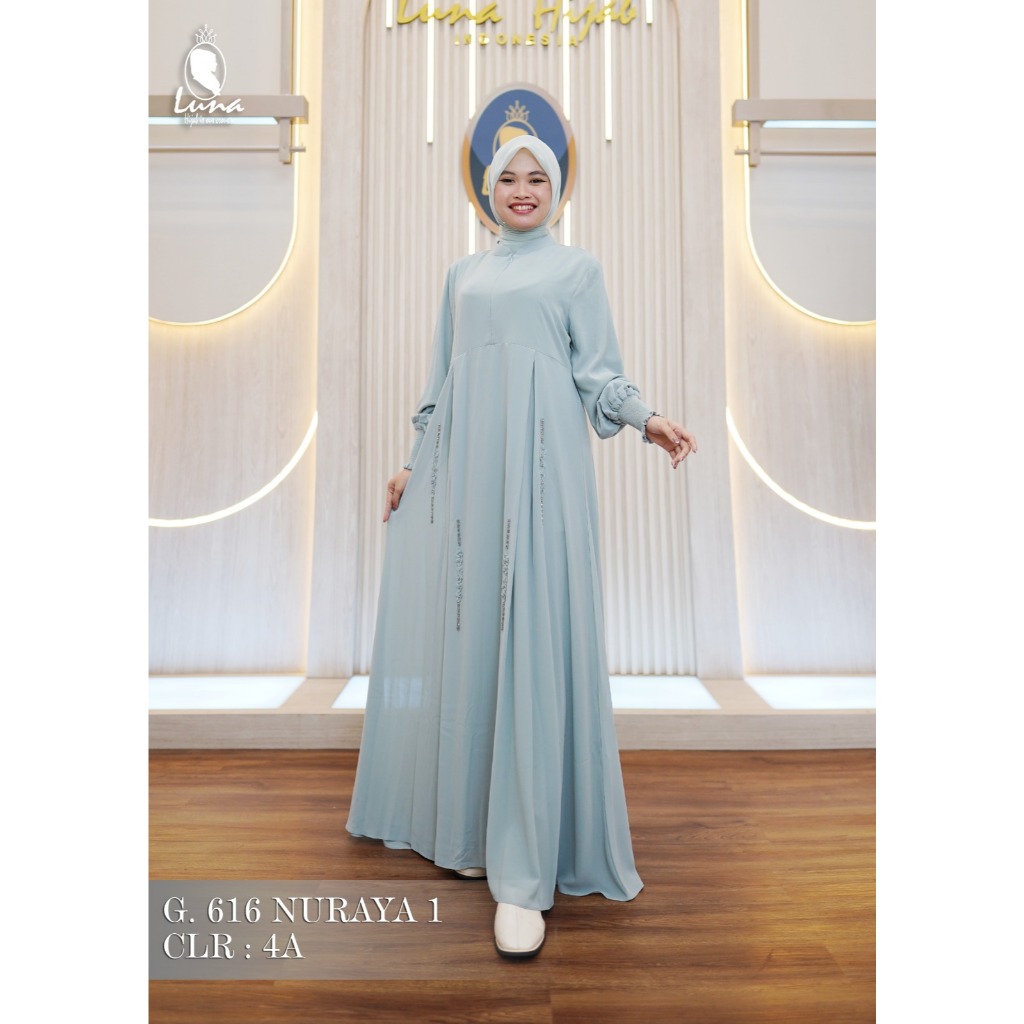 Gamis Premium NURAYA 1 by Luna Hijab Indonesia