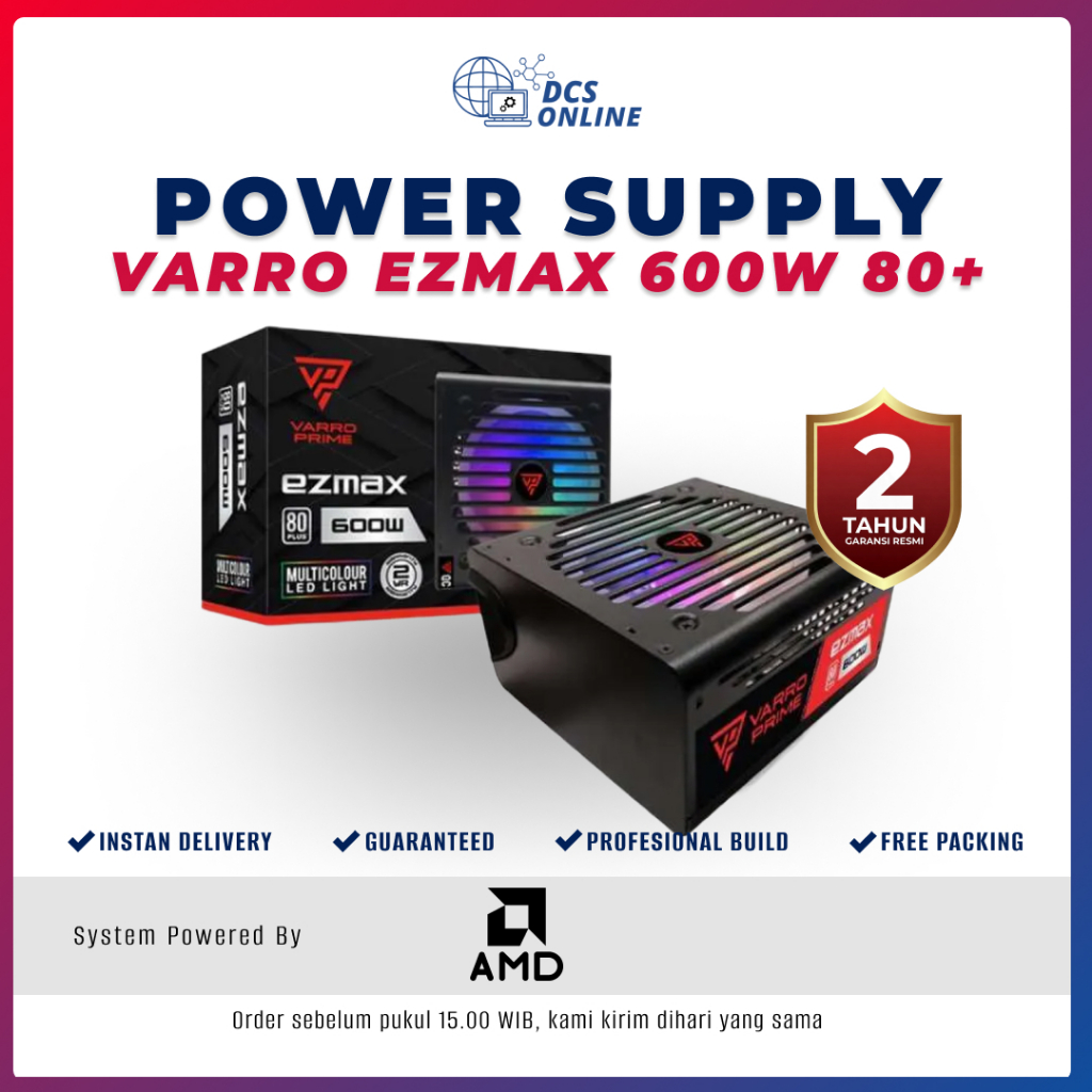 PSU POWER SUPPLY EZMAX 600W RGB 80+