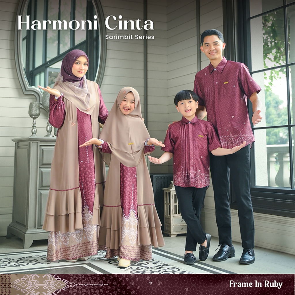 TACHI SYARI - Harmoni Cinta Sarimbit Keluarga Couple Family Set  - RUBY