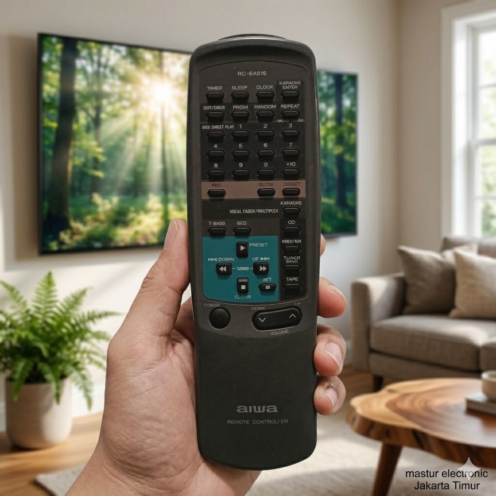 REMOTE REMOT DVD COMPO AIWA RC-6AS16 ORIGINAL ASLI