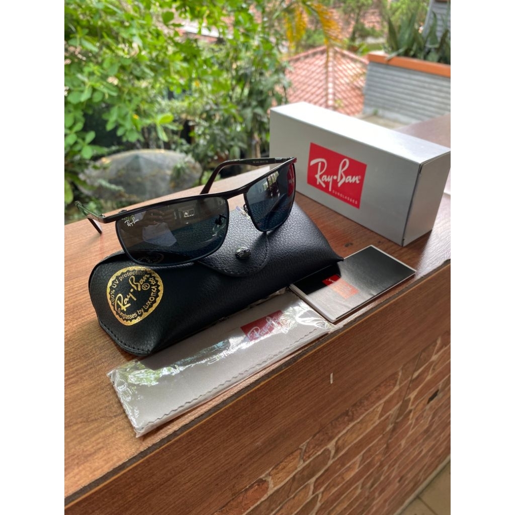kacamata ray-ban RB3462 size 68 full hitam