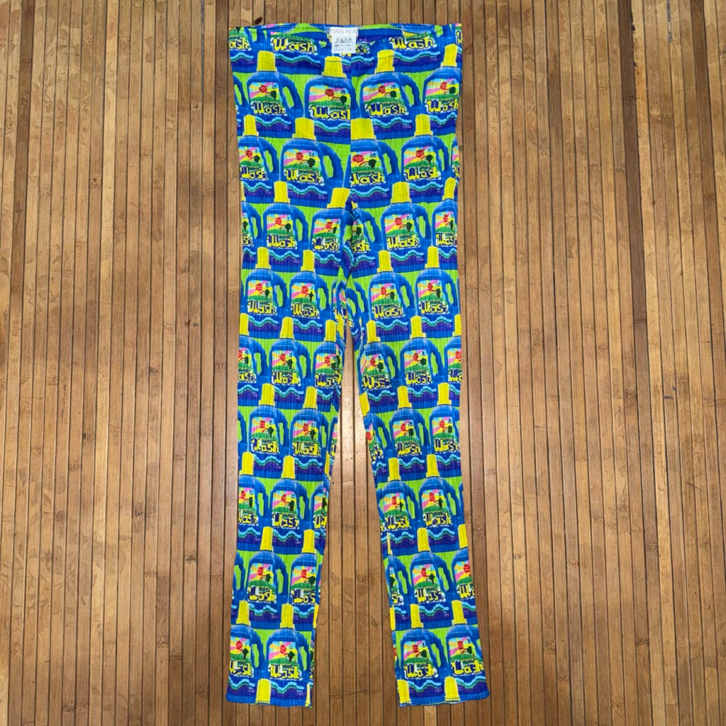 PLEATS PLEASE By ISSEY MIYAKE JAPAN DESIGNER LUXURY WASH DETERGENT PATTERN PLEATED PANTS