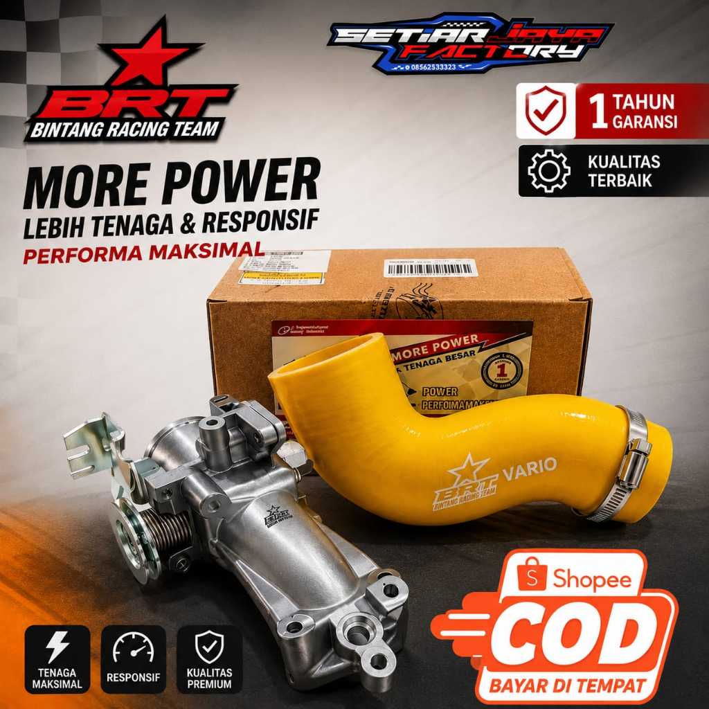 THROTTLE BODY TB VELOCITY BANANA BRT VARIO 125/150 VARIO 160 NMAX OLD AEROX/ALLNEW NMAX BEAT POP GEN