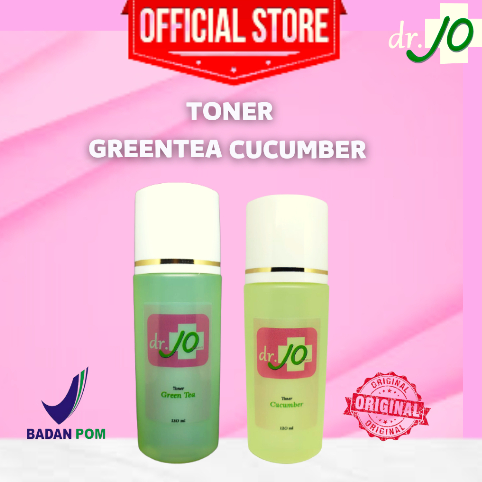 DR.JO TONER GREANTEA & CUCUMBER MENYEGARKAN & MENGGANTI PH KULIT WAJAH KLINIK DR JO