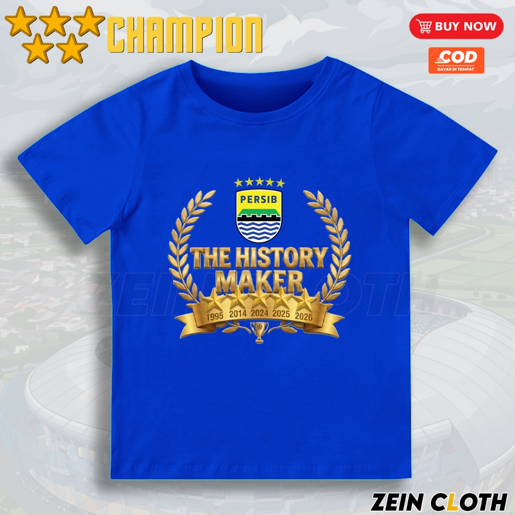 Kaos Persib Anak The History Maker / Baju Anak Persib The History Maker