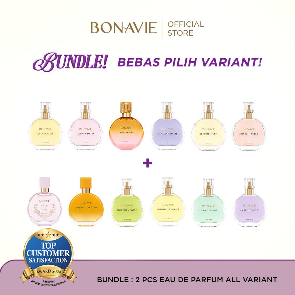 Bonavie Bundle 2pcs Eau de Parfum - Wangi Tahan Lama dan Wangi EDP