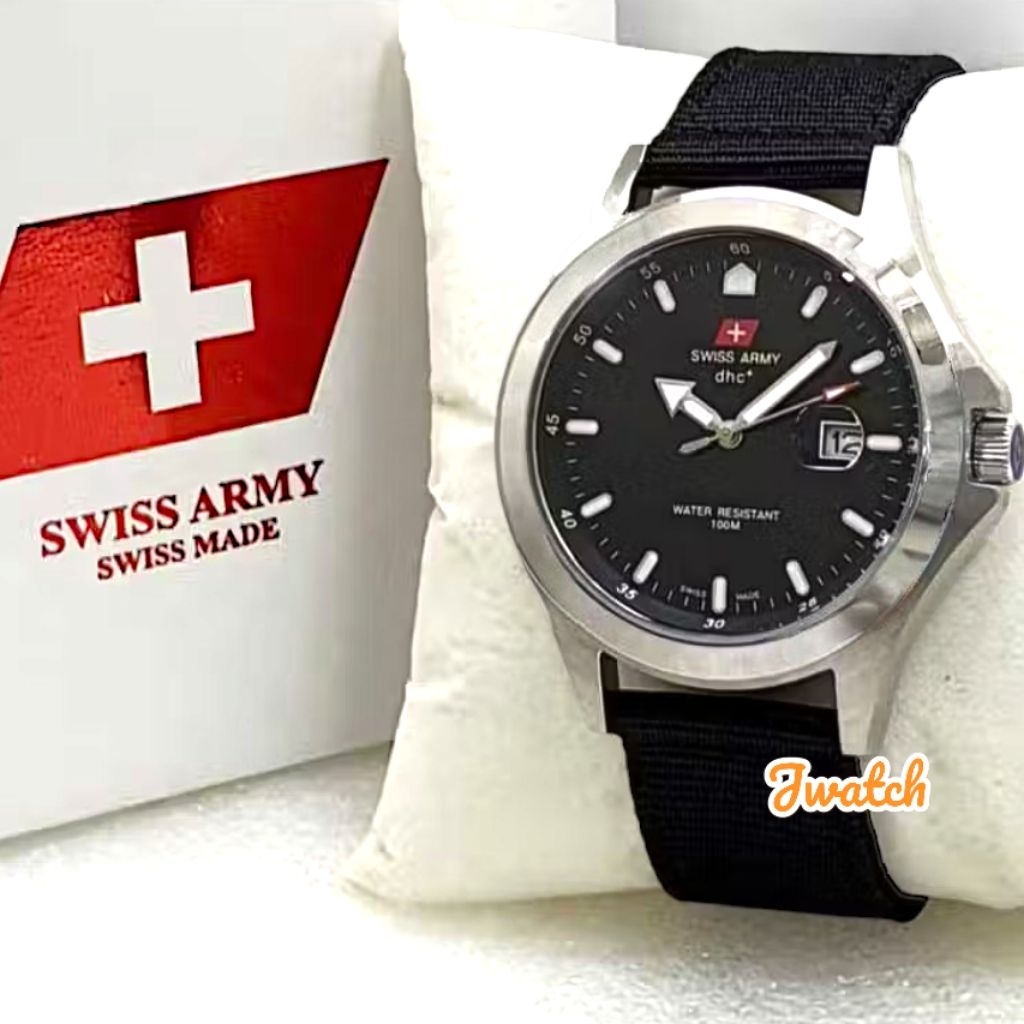 Jam Tangan Pria SwissArmy 2115 Ori Canvas Sport