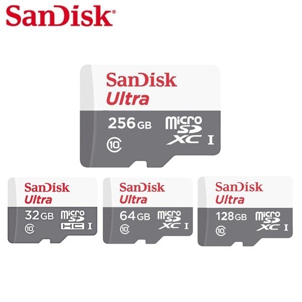 Memory Card MicroSD Sandisk Ultra SDHC SDXC UHS-I 2GB 4GB 8GB 16GB 32GB 64GB 128GB Kartu Memory Hand