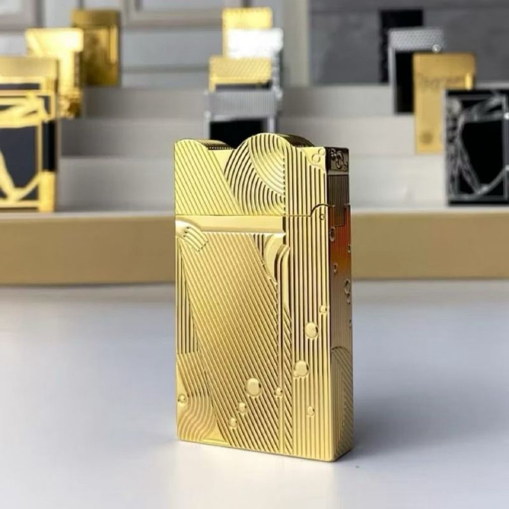 korek api sumbu classic denting ROWENTA original vintage oil lighter model mermaid gold R10 || Anisa