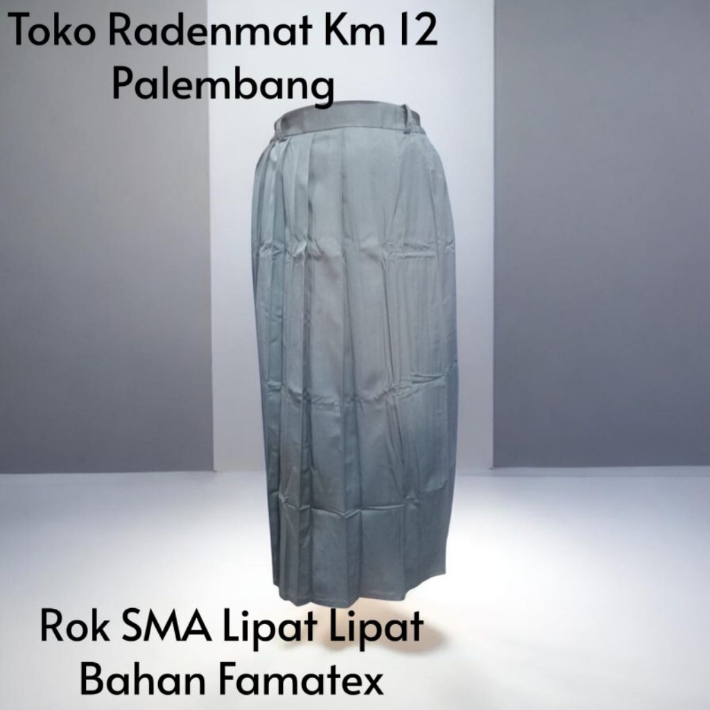 rok panjang abu-lipat sma