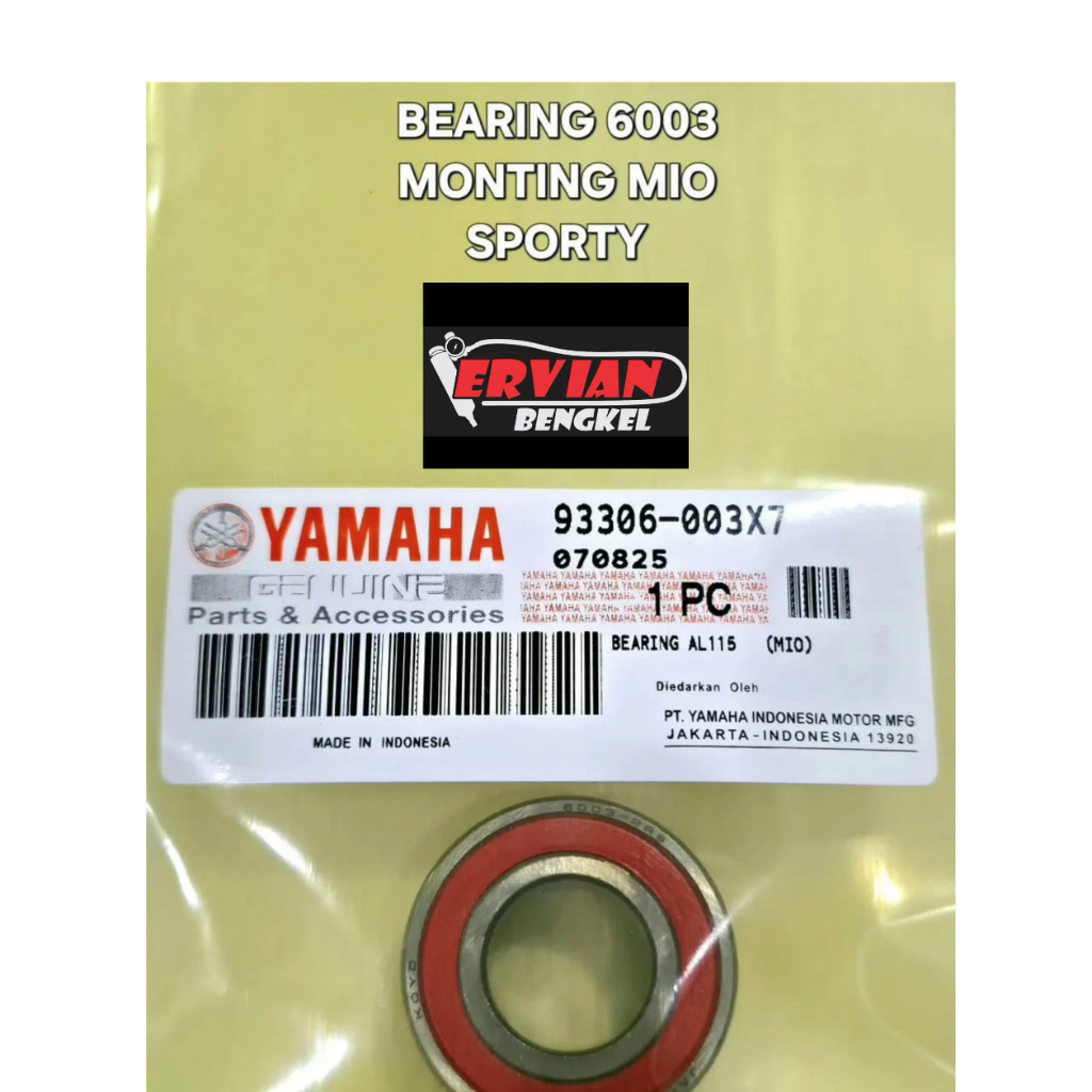 Bearing 6003 Mounting Mio Sporty 2pcs 93306-003X7