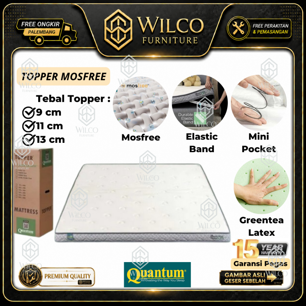 Topper Mosfree Mini Pocket + GT Latex by Quantum | Kasur Matras Quantum Pocket Latex