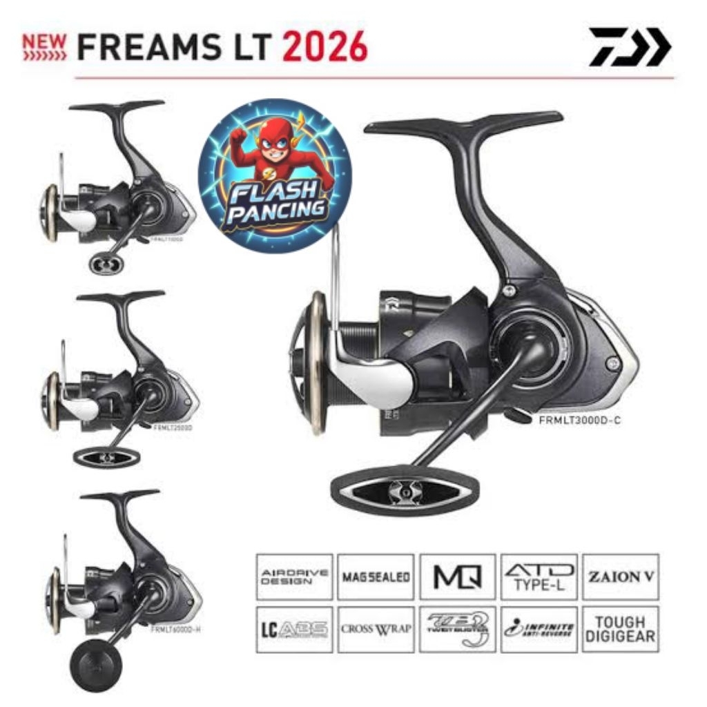 REEL DAIWA FREAM LT (2026)(2500/3000)- POWER HANDLE TERBARU