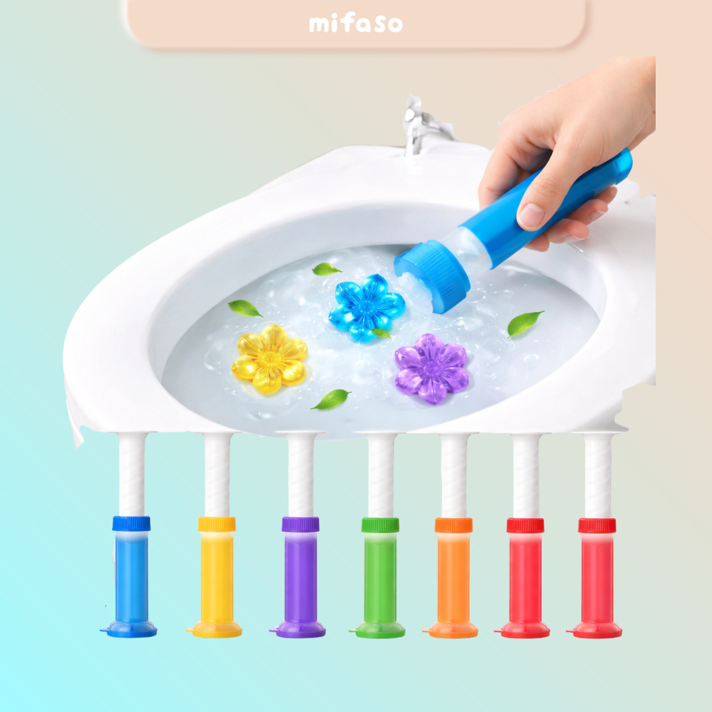 Pengharum Closet Gel Bunga Aromatic Toilet Gel – Praktis Ditempel Langsung dan Membantu Menjaga Clos