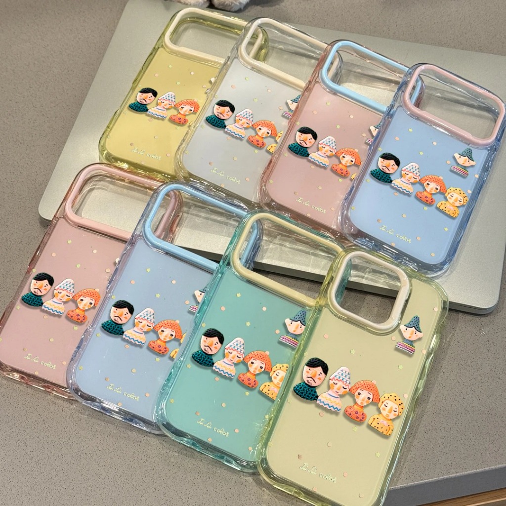 Polka Dot Summer Fun 3D Doll HandHeald Macaron Colors 2 in 1 Compatible For Infinix Hot 50 60i 60 PR