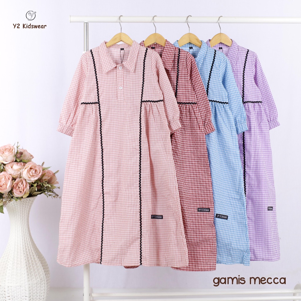 Baju Gamis Mecca/Baju Gamis Anak Mecca/Baju Busana Muslim Anak Perempuan by Y2 Kids