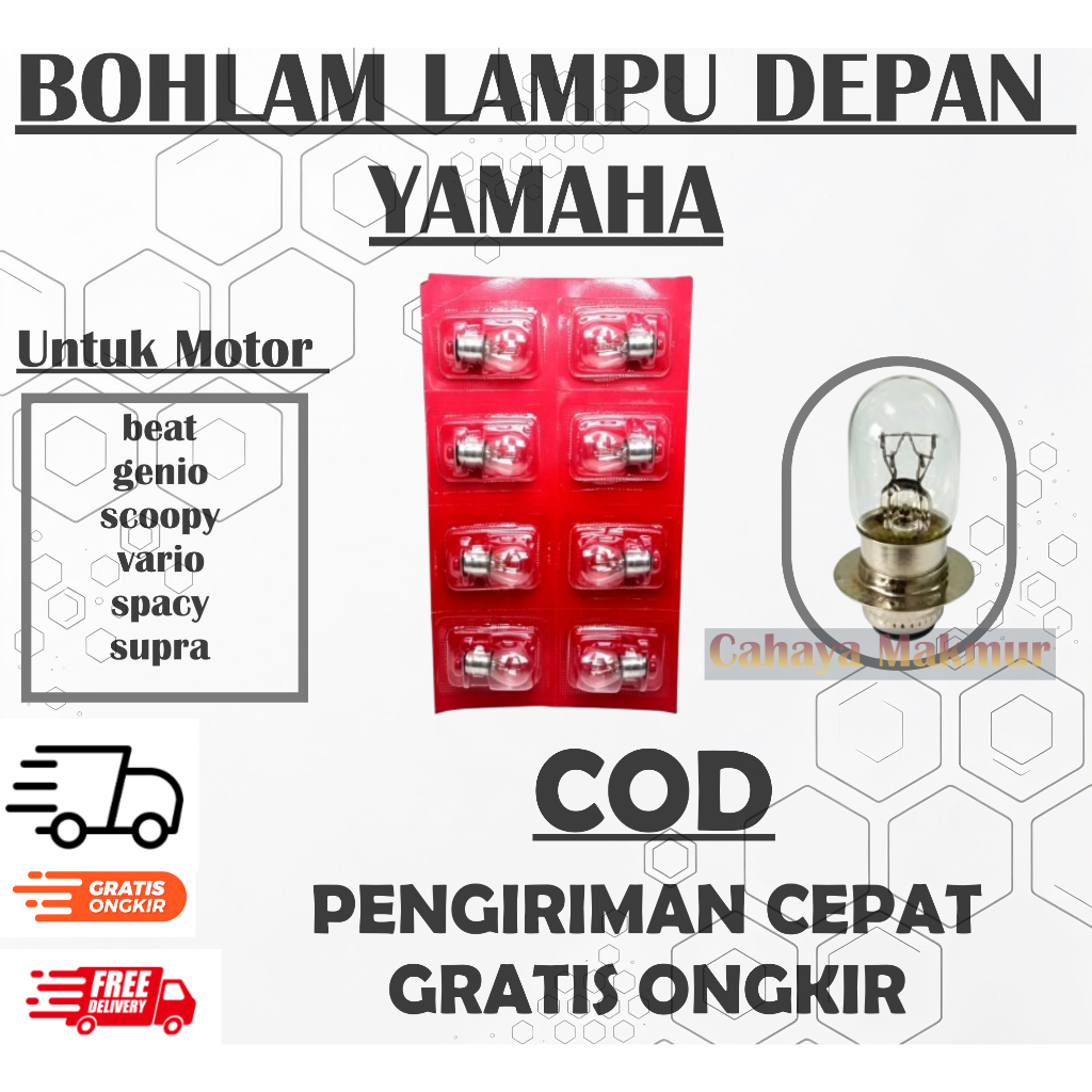 BOHLAM LAMPU DEPAN HONDA