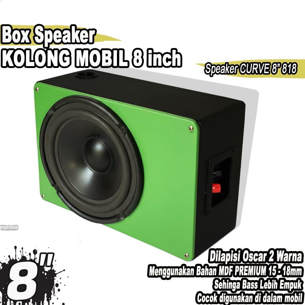 Box Speaker Subwoofer KOLONG 8 INCH Plus Speaker Curve 818W