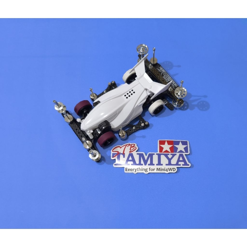 Tamiya SFM Karbon Side Damper 50 RTR Full HG Bemper Settingan Ban Small)