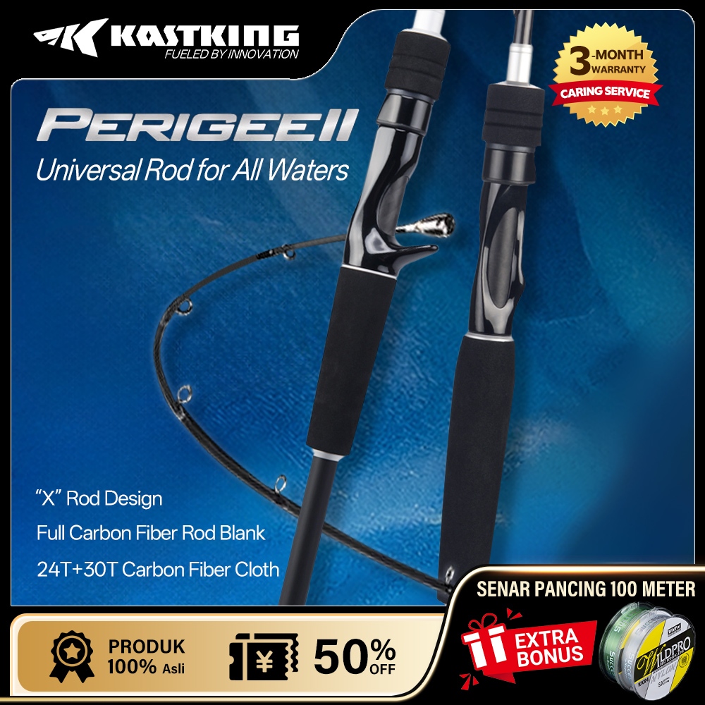 [OFFICIAL] KastKing Perigee II Joran Pancing Rod Carbon Fiber 2 Section Spinning Casting Rod Ringan 