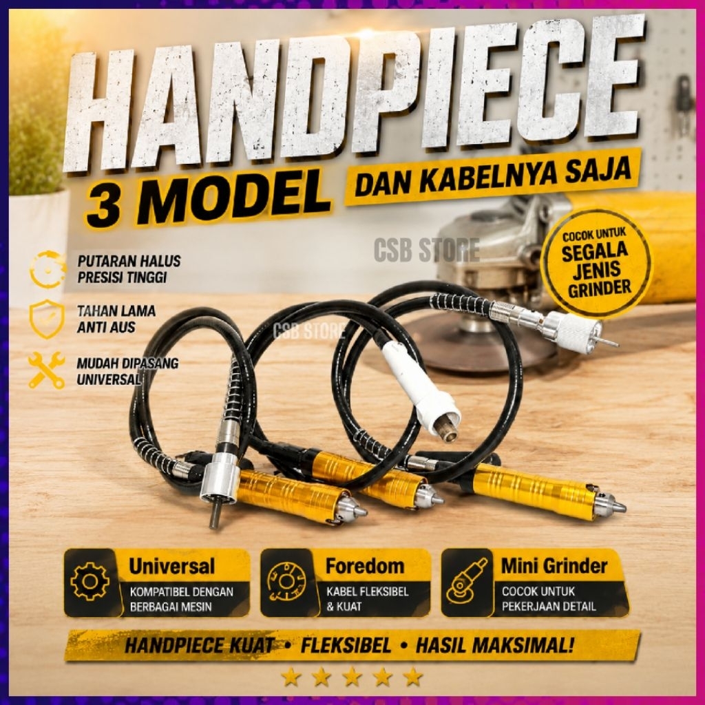 Adaptor mesin bor untuk tuner cuner porting kikir ukir model foredom universal mini grinder dan kabe