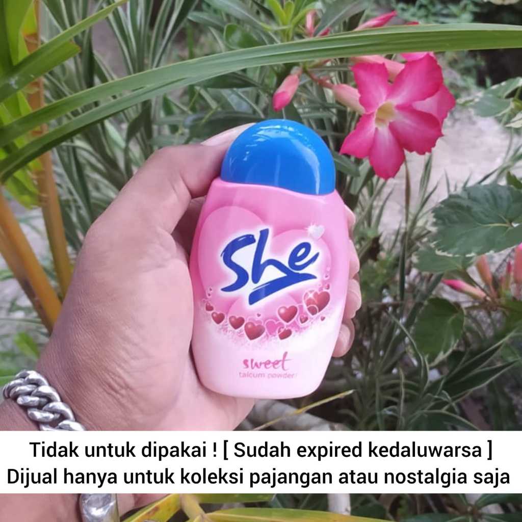 Kenanganpawon [ Tidak Untuk Dipakai ] Koleksi Produk Jadul She Talcum Powder Hanya Untuk Pajangan /