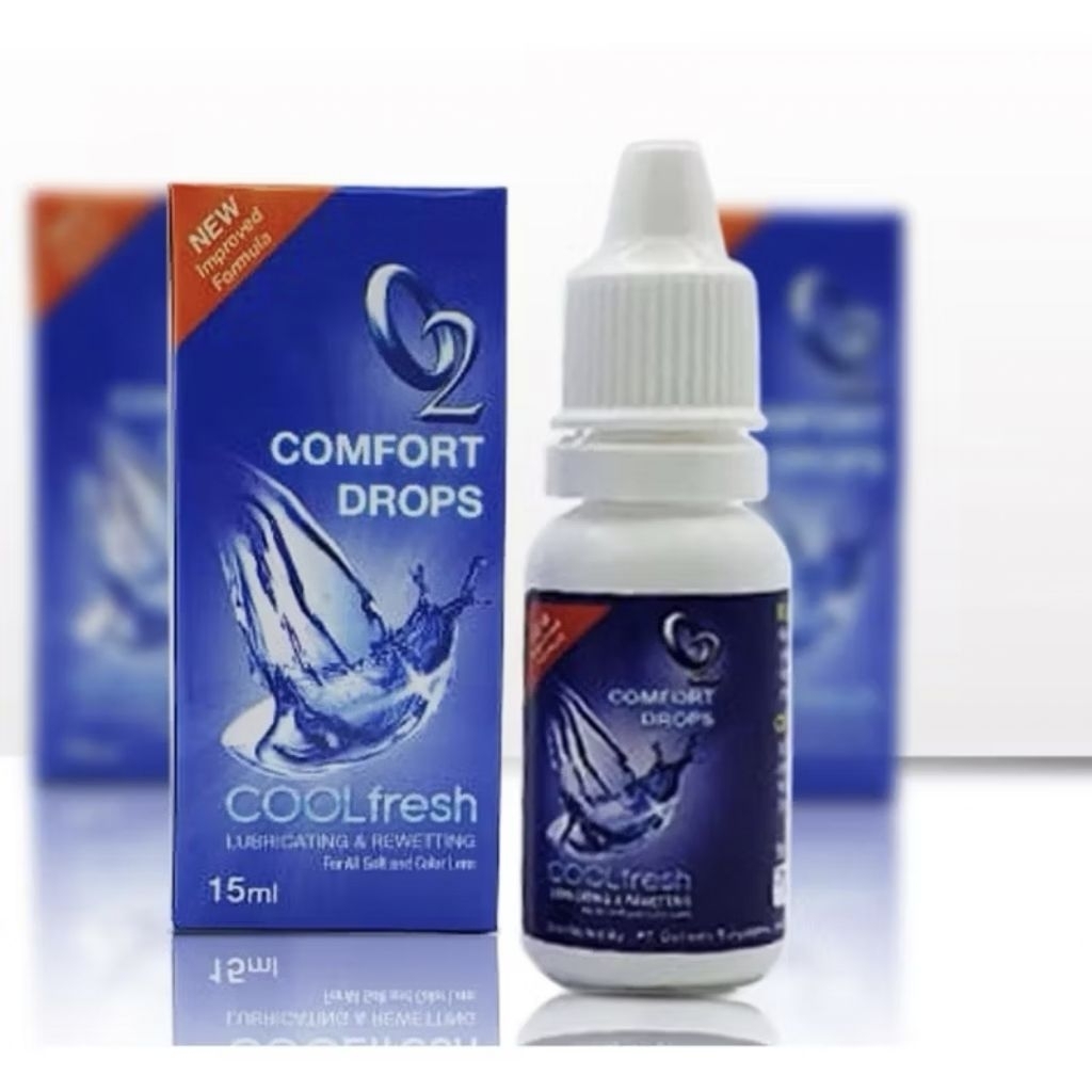 TETES MATA O2 COMFORT DROPS - CAIRAN TETES MATA - O2 Cool Fresh - Melembabkan Mata, Segarkan Instan,