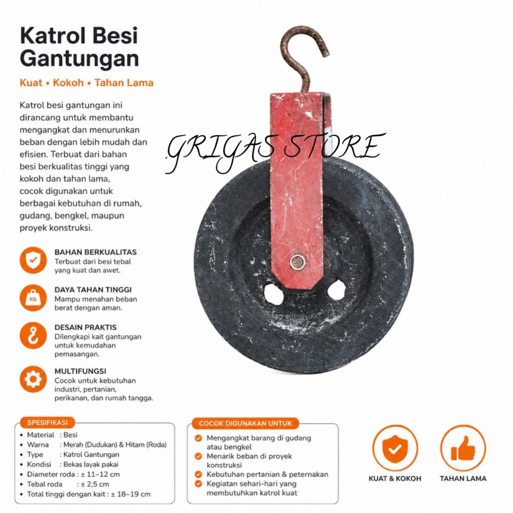 Katrol /kerekan timba sumur bearing