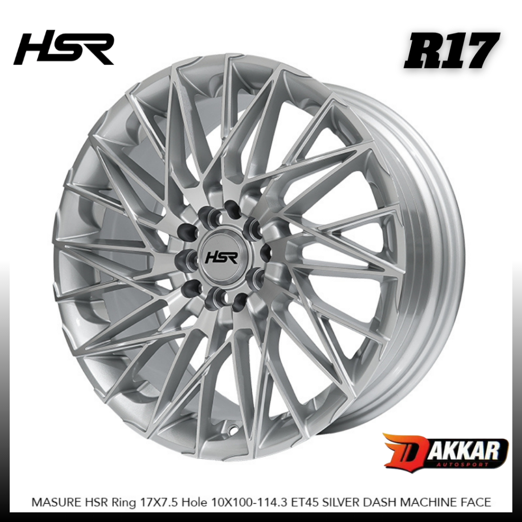 Velg R17 Sienta Camry Brv Xpander Velg HSR MASURE R17 Baut 5 Lebar 7.5 Rata Body Velg Elegan Hsr Ter