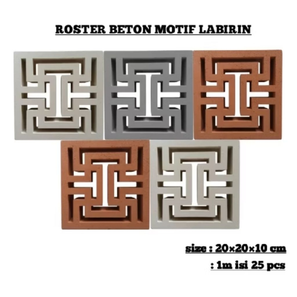 loster beton minimalis.motip labirin