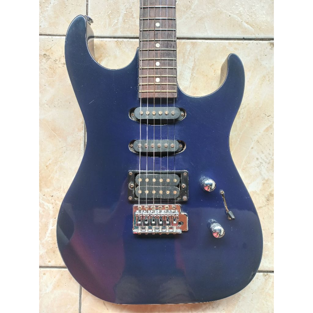 gitar merk caraya model superstrat HSS asli original buatan china