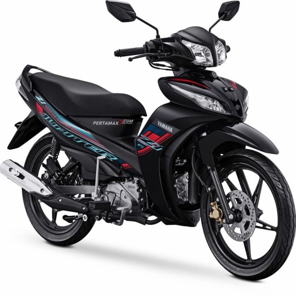 Striping Jupiter Z1 2024 Hitam Merah Sticker ori Yamaha Jupiter Z1 Hitam Merah 2024