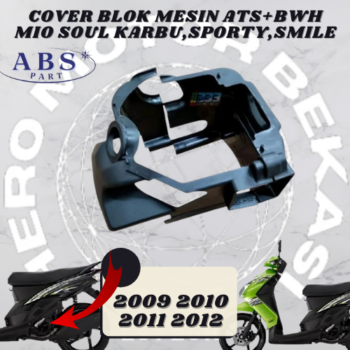 cover mesin blok atas + bawah mio sporty, mio smile, mio soul karbu tahun 2008 // 2009//2010//2011 m