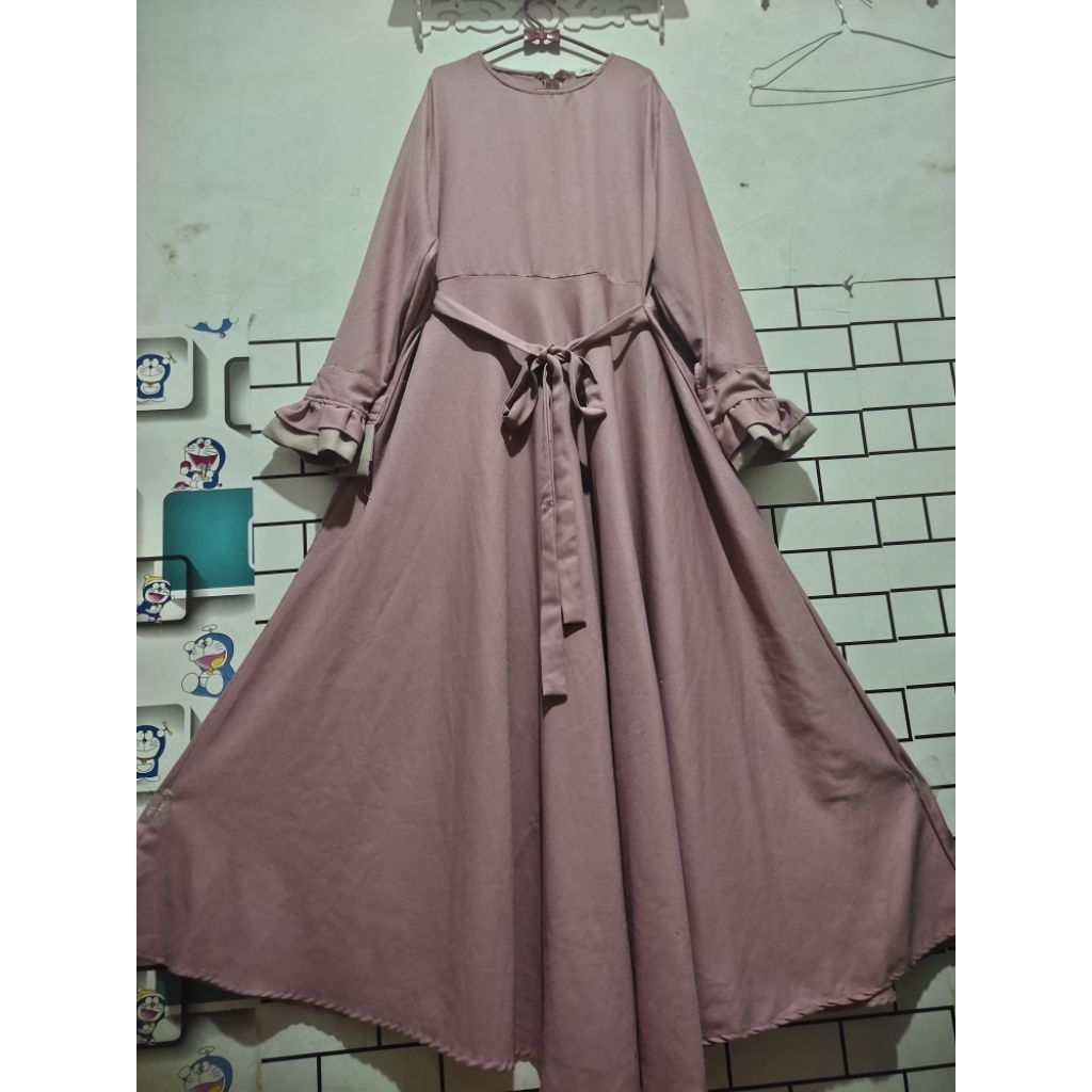 GAMIS PRELOVED WARNA DUSTY PINK