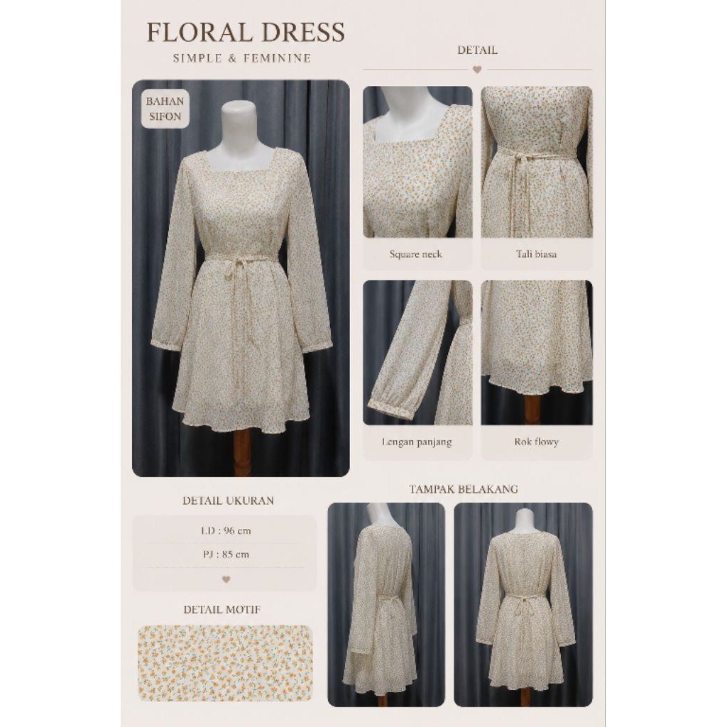 Floral Dress Korea