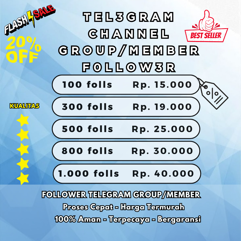 Telegram Follower Grup/Member Tercepat-termurah