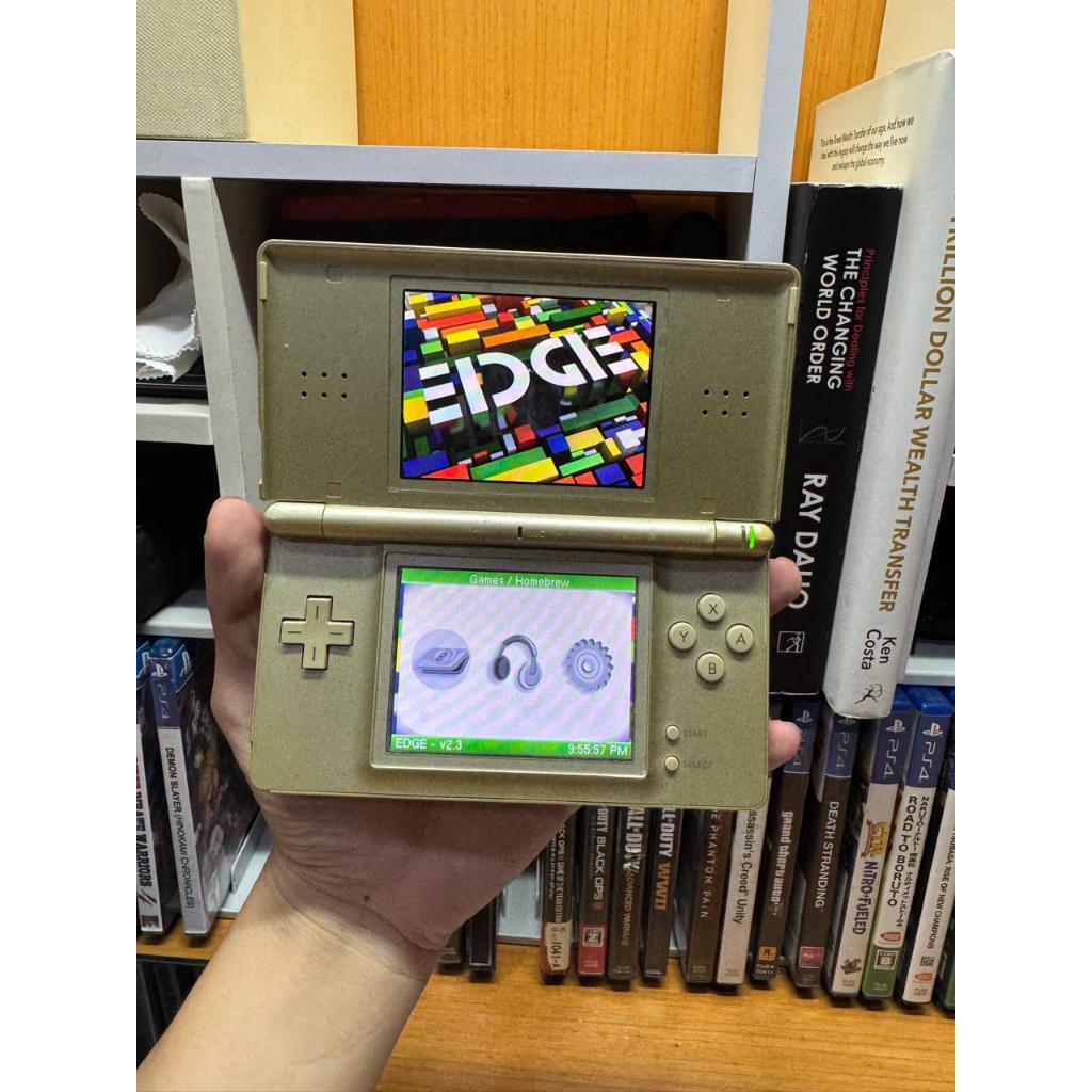 Nintendo DS Lite Gold Mulus [RARE] / NDS Lite Gold 4GB Second Normal