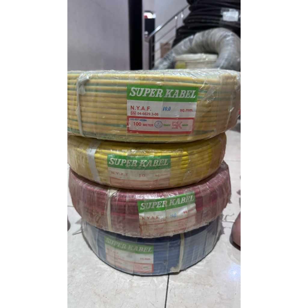 Kabel Super NYAF 10 mm NYAF 10 NYAF 10 AF 10 AF 10 SQMM 10mm SNI